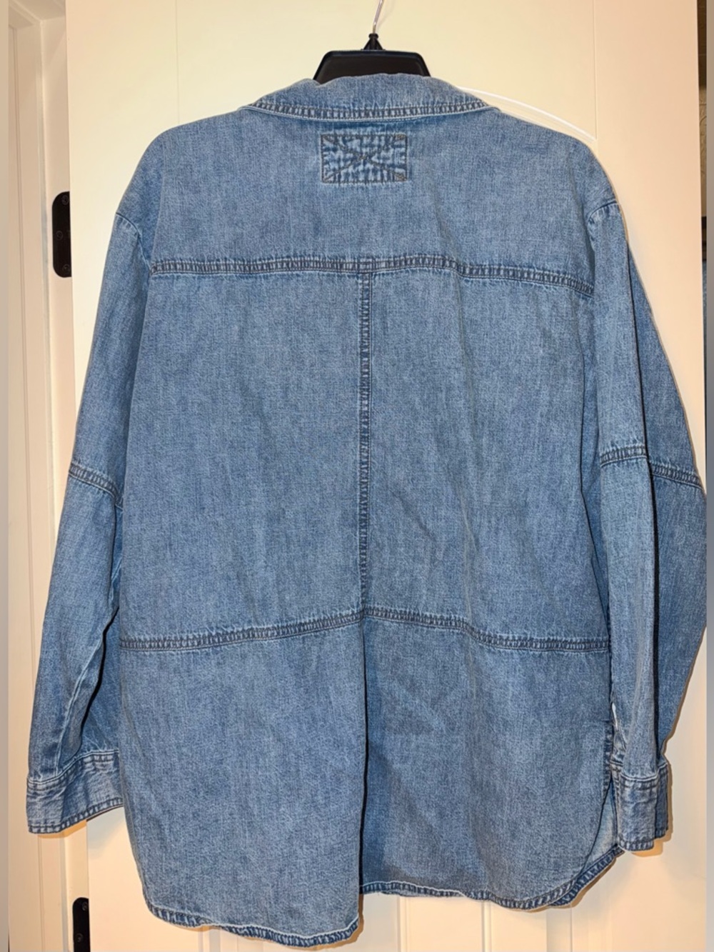Free People Peyton Denim Pullover size Small - Picture 2 of 4